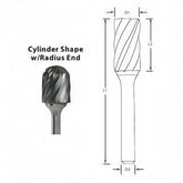 BEST CARBIDE CARBIDE BURRS Best Carbide - SC1MNF 6mm Aluminium Cut Carbide Burr